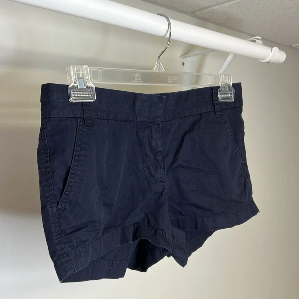 J. Crew Navy‎ Blue Chino Shorts- 6